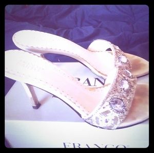 Cream Franco Sarto Wedding Heels